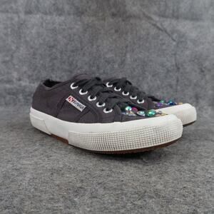 Superga Shoes Kids 2.5 Sneakers Casual Canvas Lace Up Trainer Toddler Youth Grey